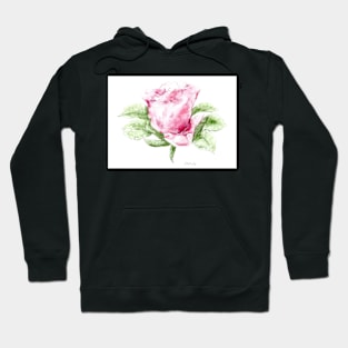 Pink dog rose Hoodie